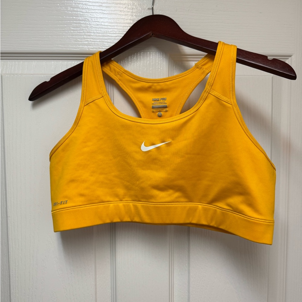 Nike Women's Yellow Sports Bra